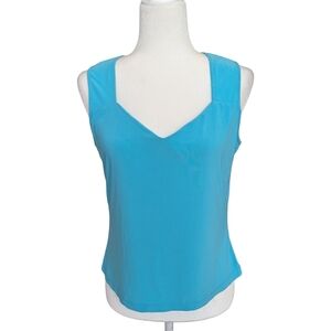 Nabi Blue Sleeveless V-Neck Tank Top Size Small